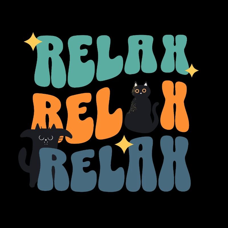 Relax Katze Katzenfreunde Lustiger Spruch Geschenk