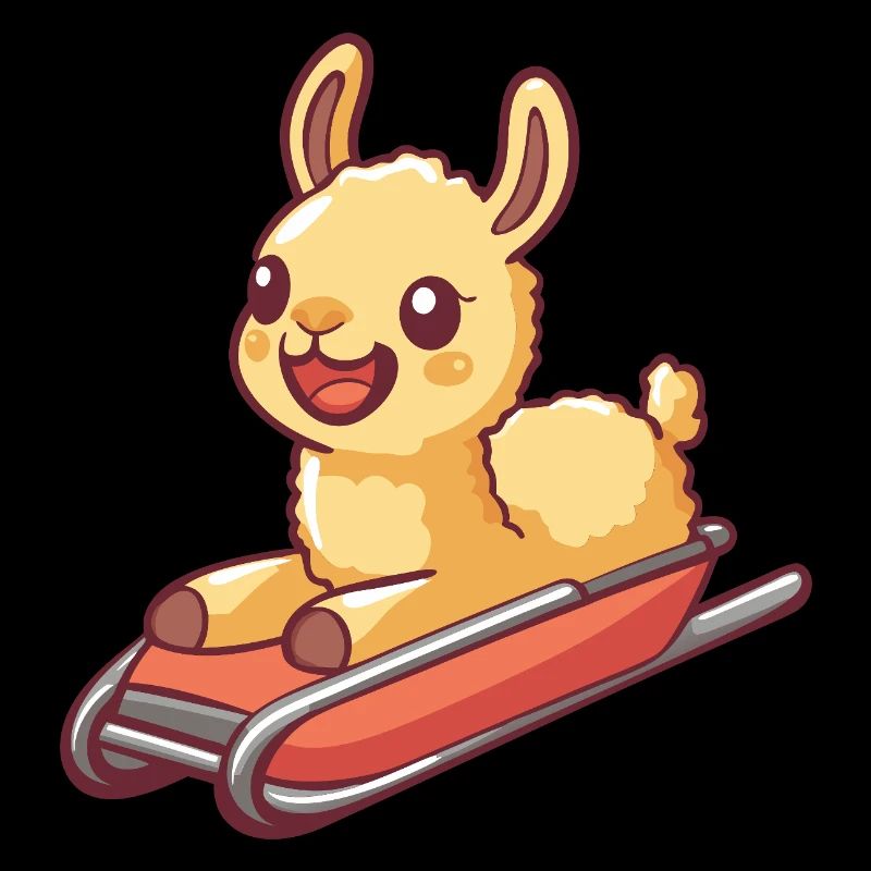 lama schlitten