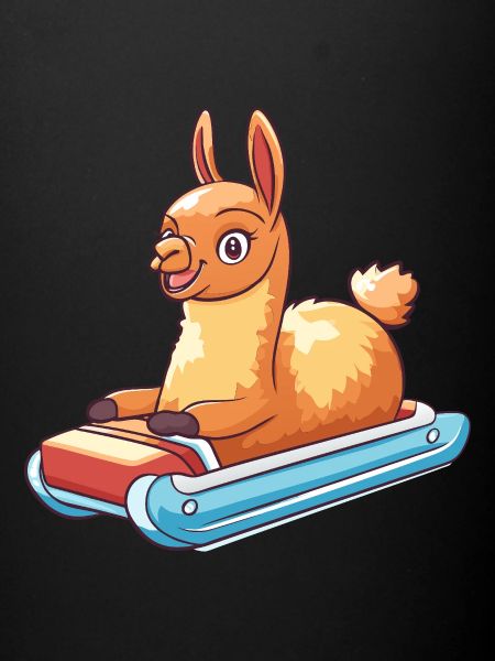 Llama Sledding