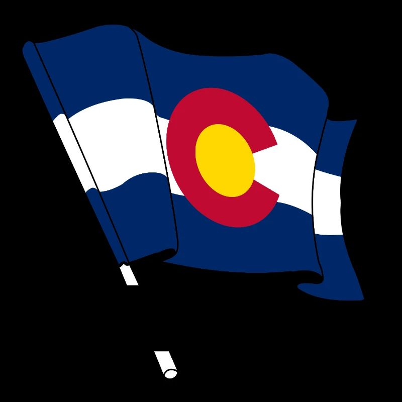Drapeau Colorado bandeau de texte