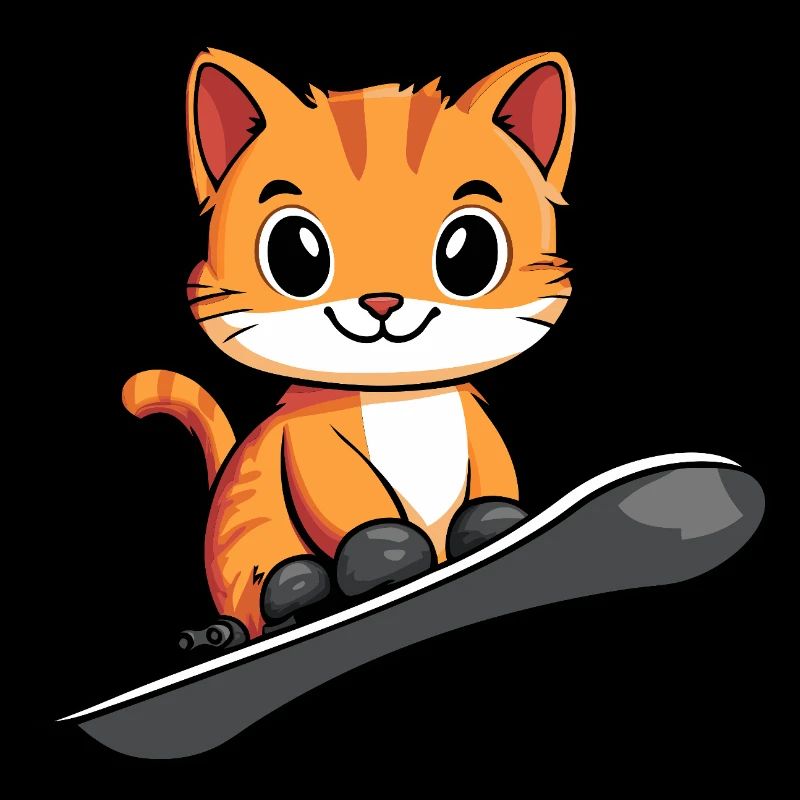 Katze Miezekatze Snowboard