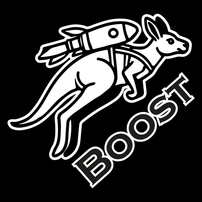 Känguru mit Jetpack - Boost Design