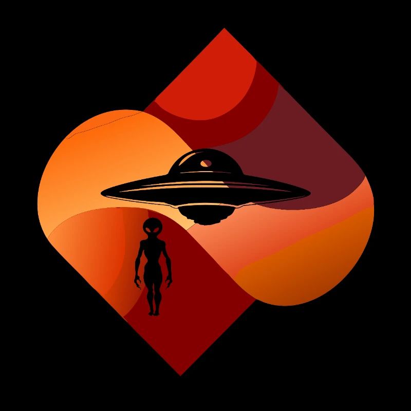 Soucoupe de vaisseau spatial martien