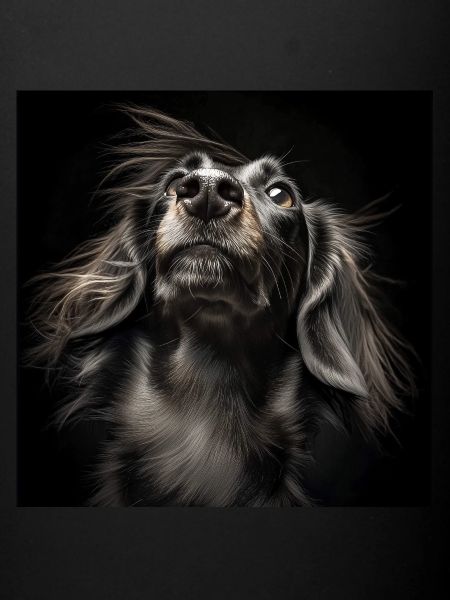 Black Animals - Playing Dog