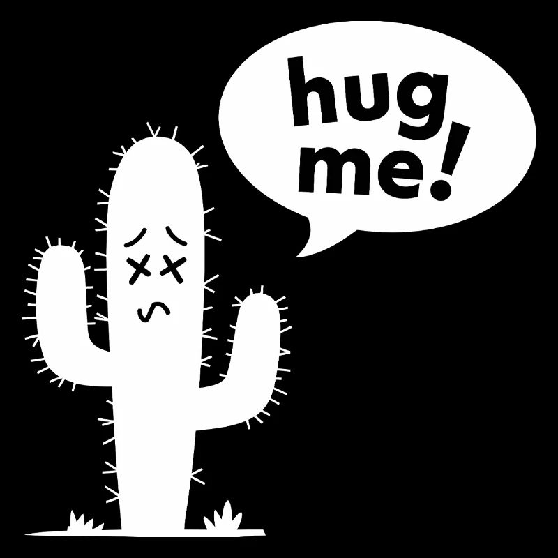 Fais-moi un câlin! - Cactus drôle