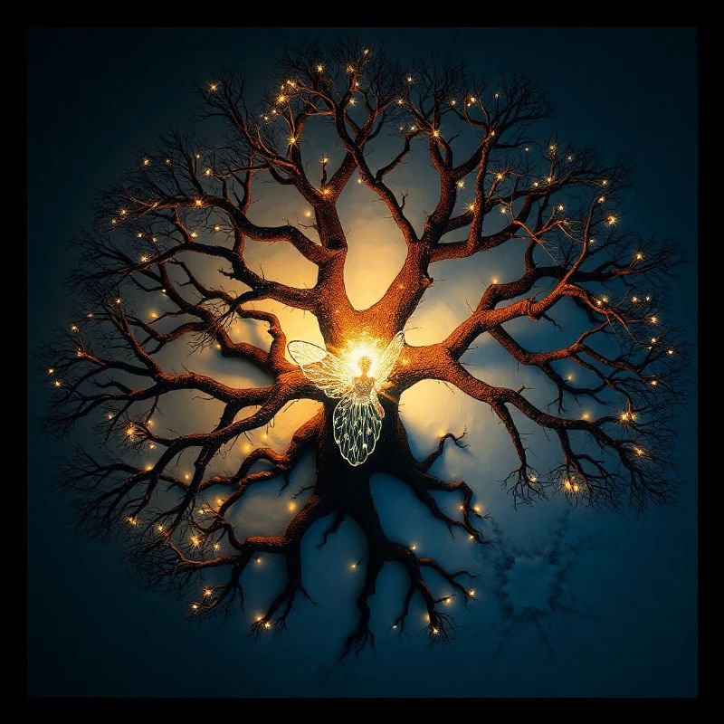 A creative light art piece