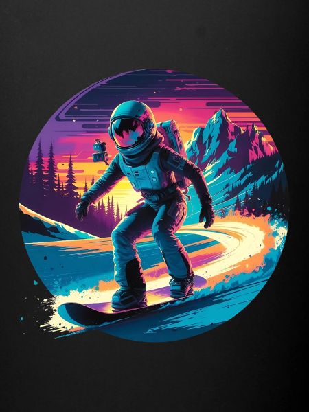 580s Snowboarding