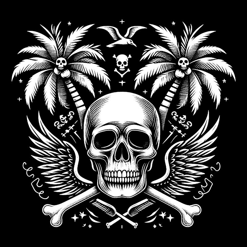 Skull Palm Trees