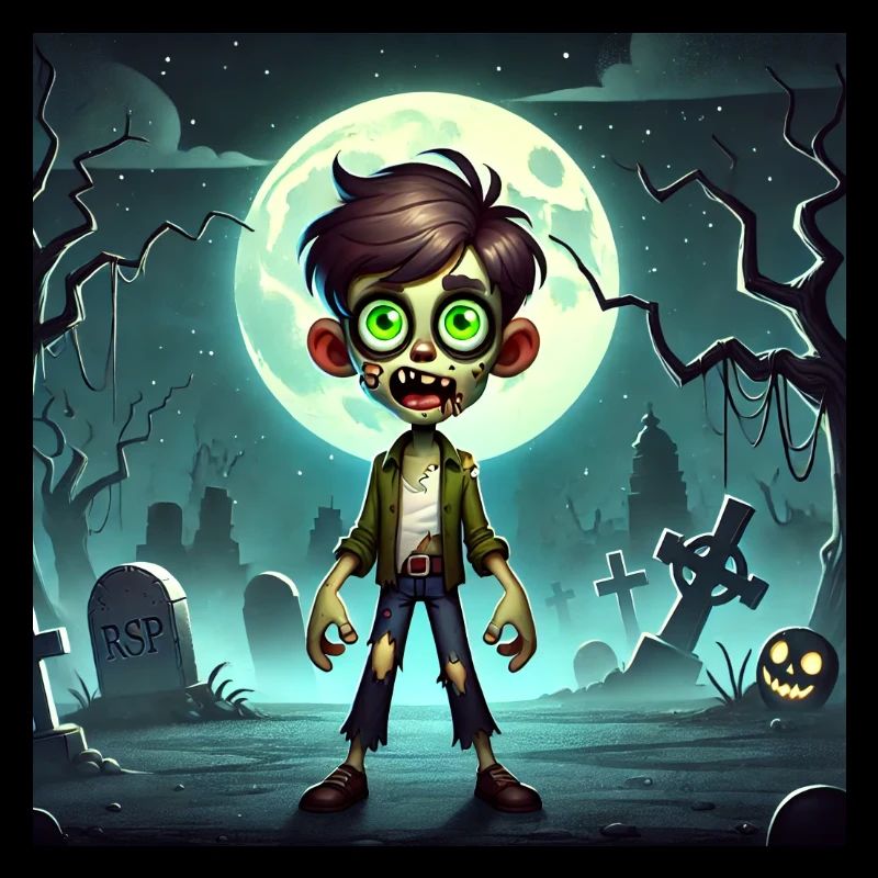 Zombie vor dem Vollmond