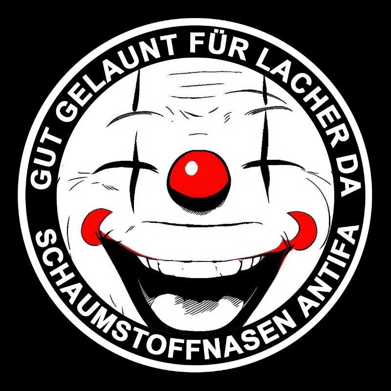 Fun clown in a good mood