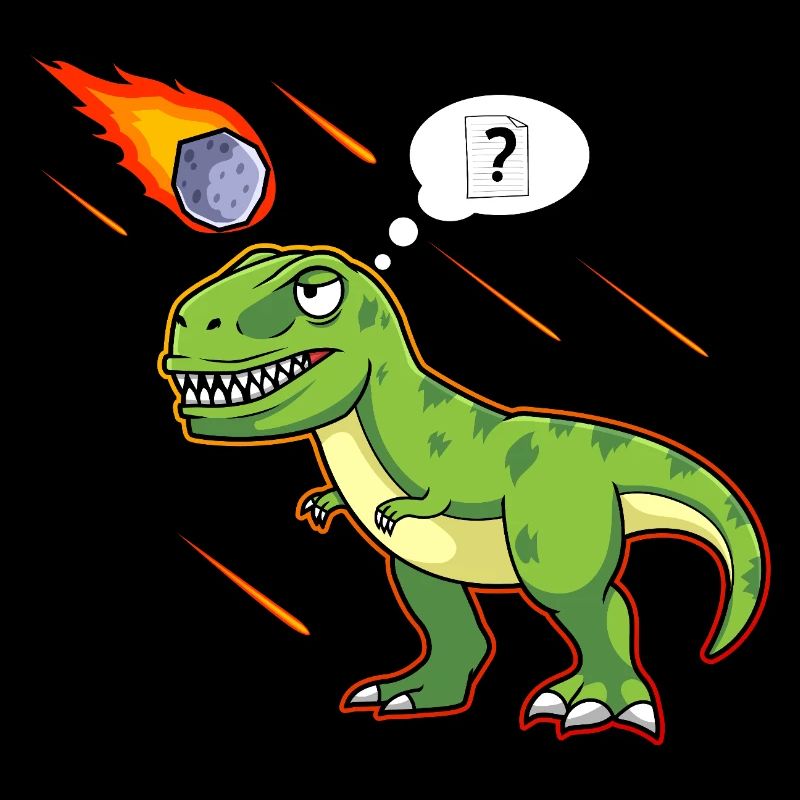 T-Rex Tyrannosaurus Rex Stein Schere Papier Dino