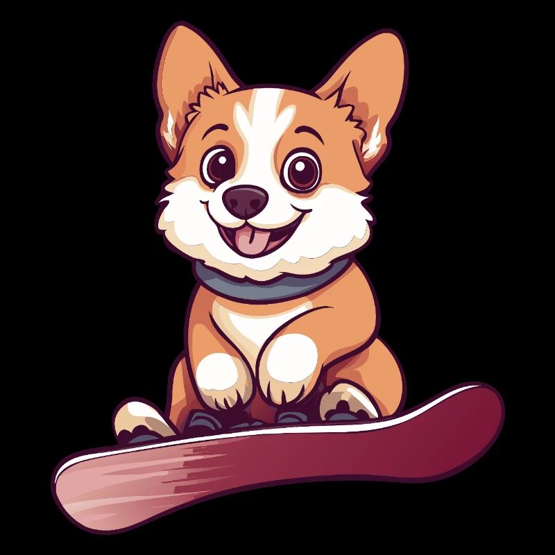 Snowboarder Snowboard Chiens