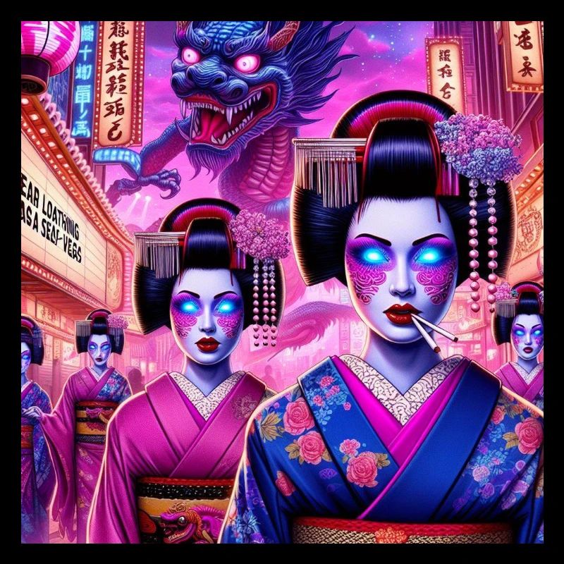 Cyberpunk Geishas