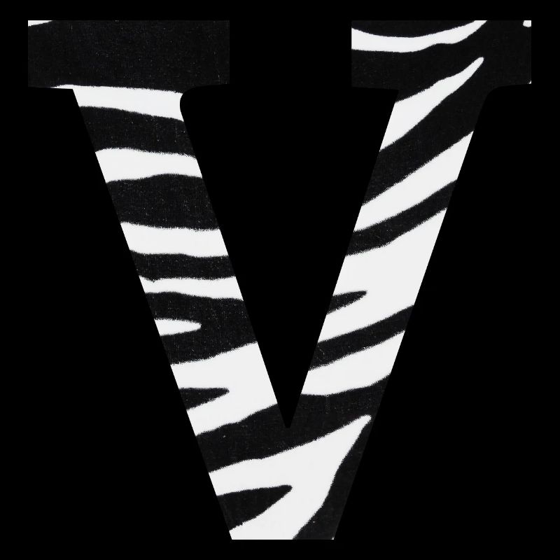 Buchstabe v zebra