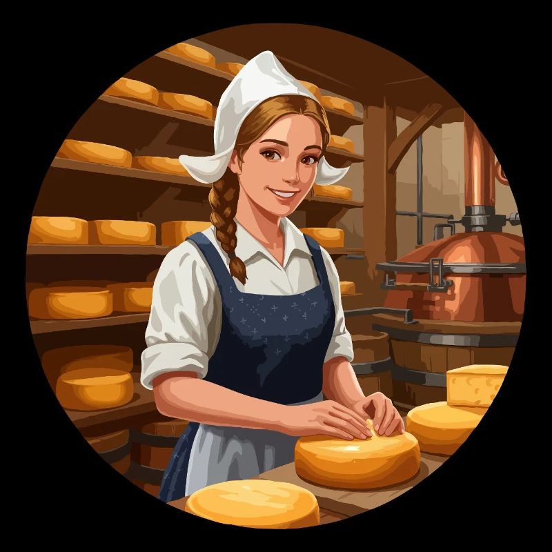 Fille au fromage Hollande