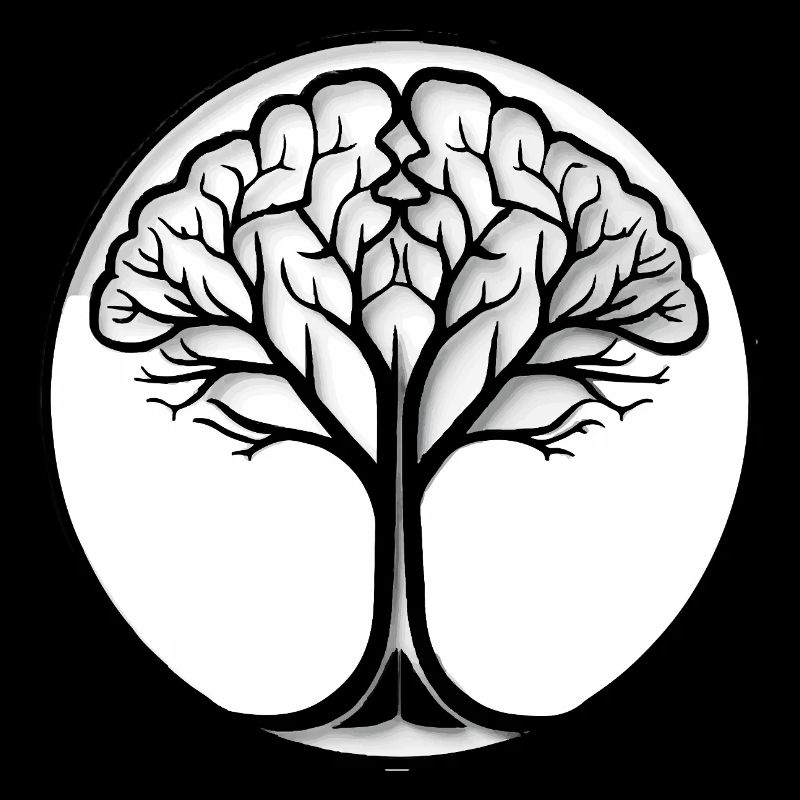 Brain Tree Logo - Mezmerizing Design