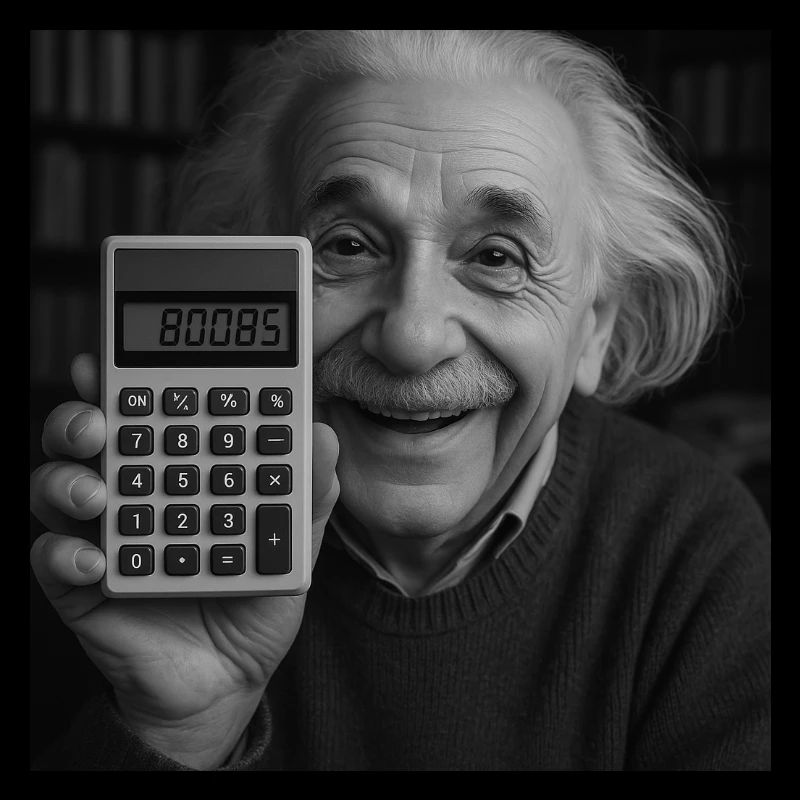 Einstein Taschenrechner 80085