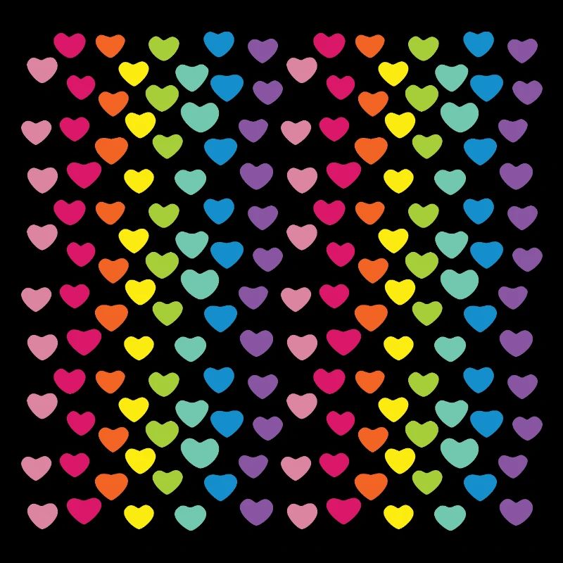 Hearts rainbow