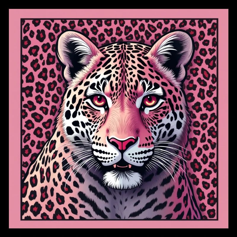 Léopard rose