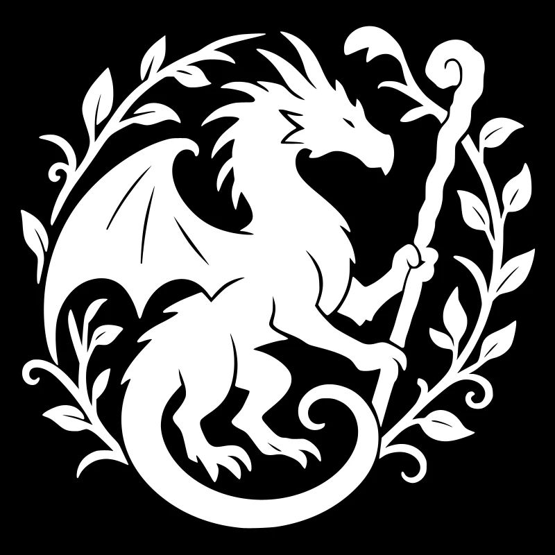 Druid Dragon (white)