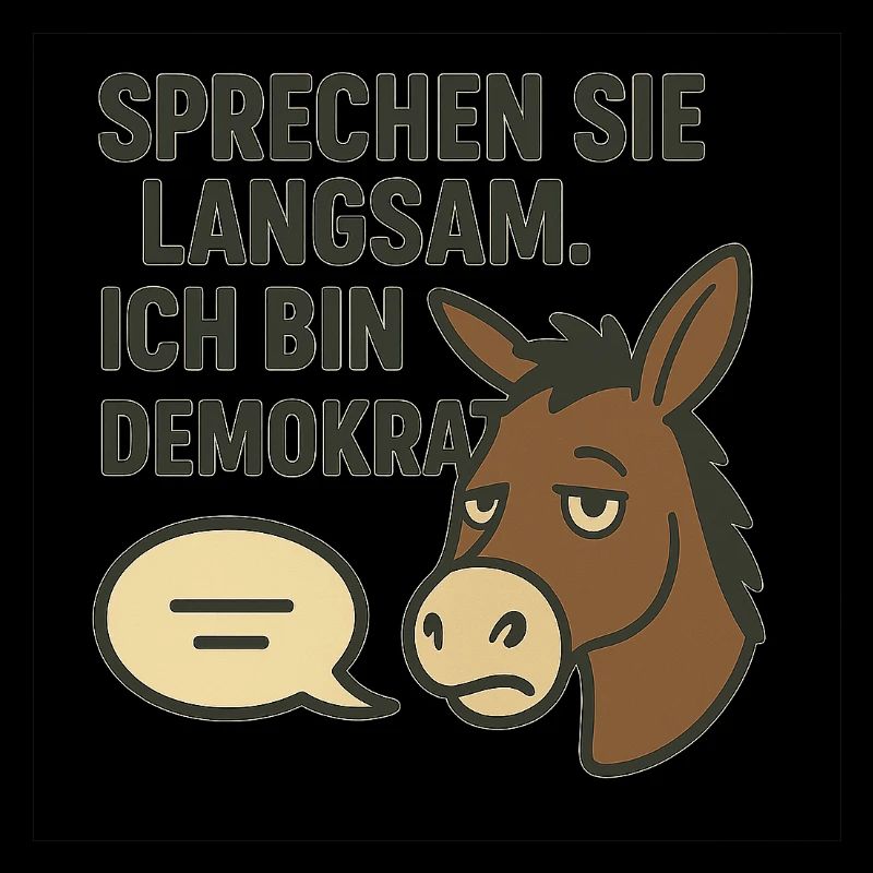 Sprechen Sie langsam – Ich bin Demokrat
