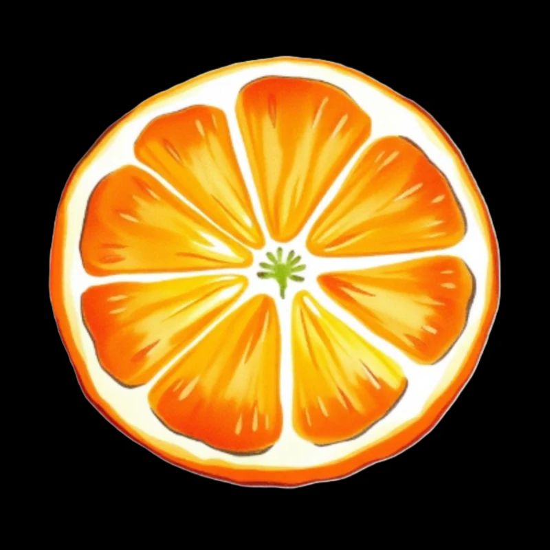 Orange lackiert