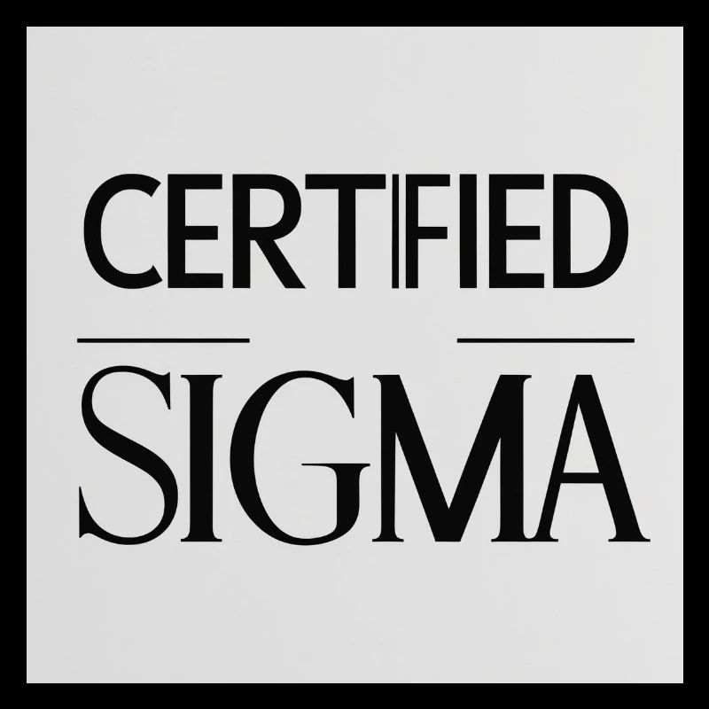 Zertifiziert Sigma