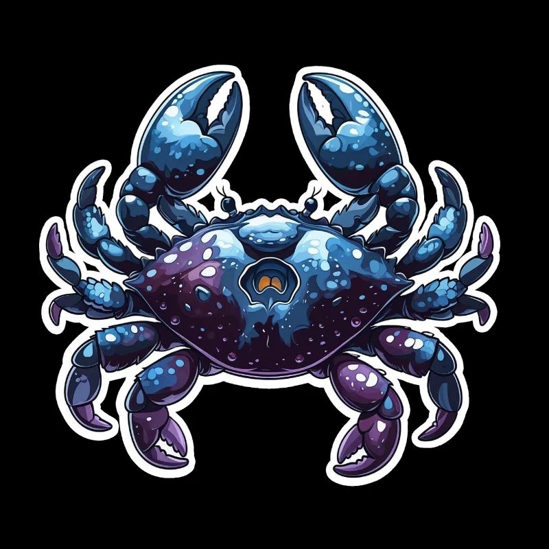 Crabe aux bleuets