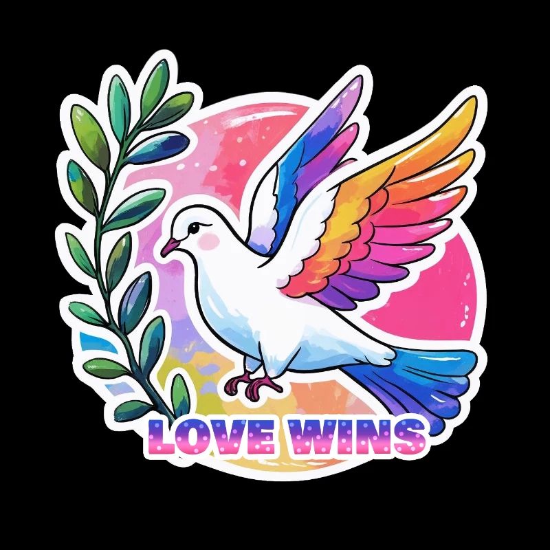 Pride Taube Frieden love wins