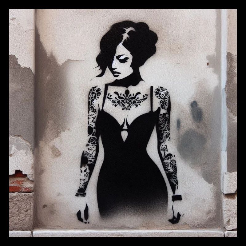 Graff woman ink