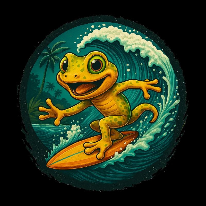Surfing Gecko – Tropic Vibes