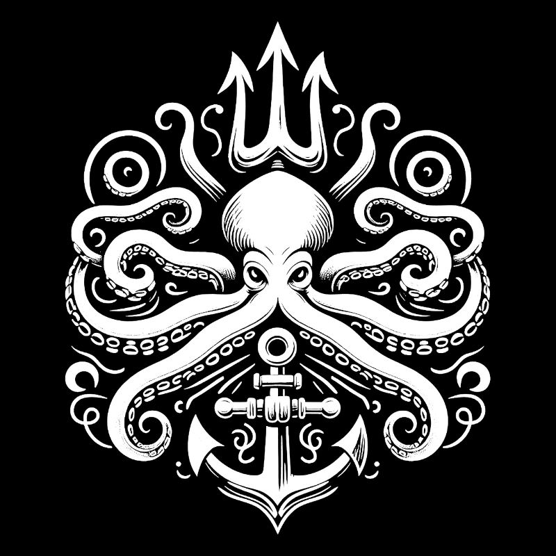 Logo du trident de pieuvre