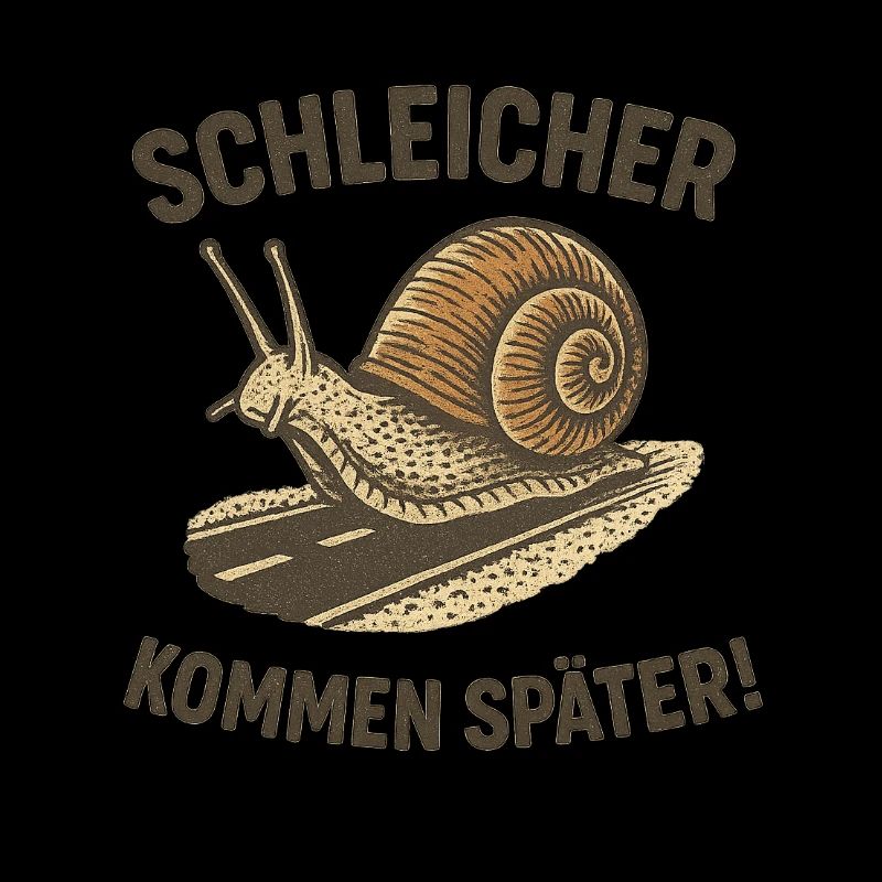 Schleicher kommen später – Schnecke auf der Straße