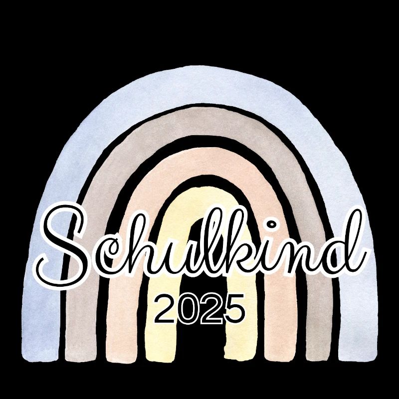 Schulkind Regenbogen Blau