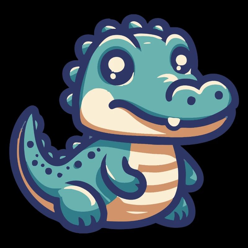 Alligator souriant