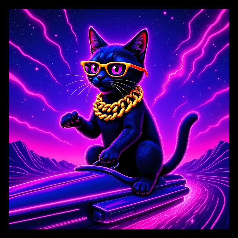 Chat de l’espace - Cool - Cyber ronronnement