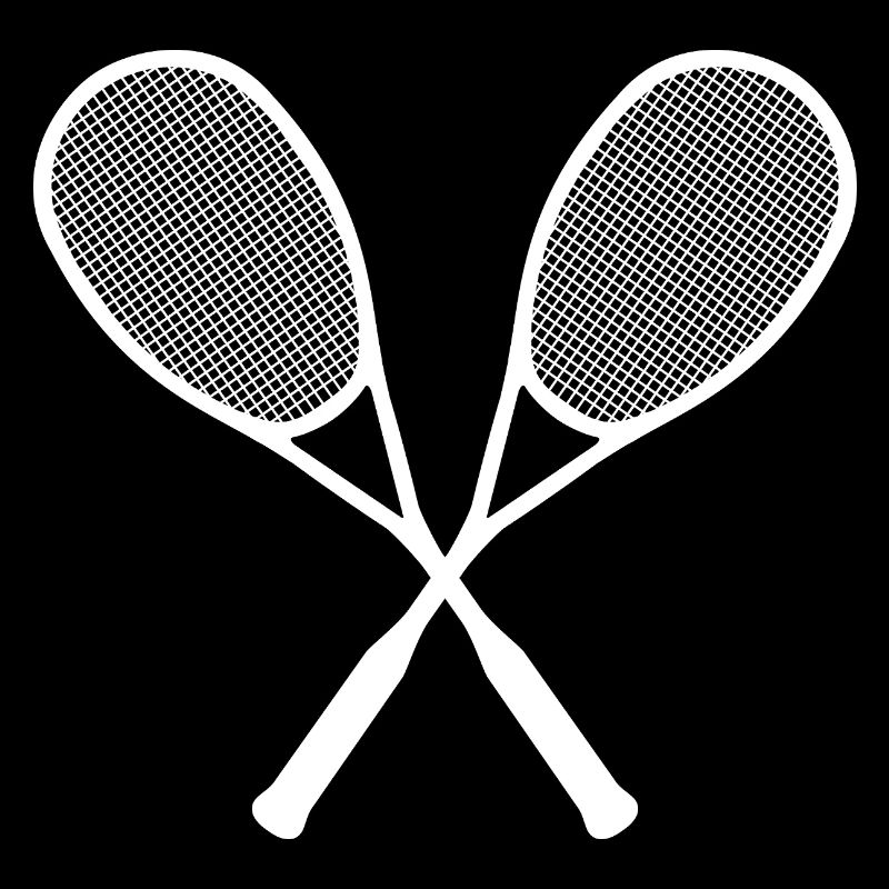 Raquette de squash Logo Croix Blanc