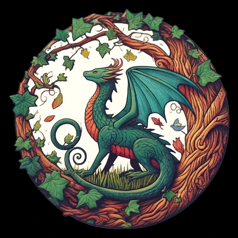 Dragon de lierre enchanté