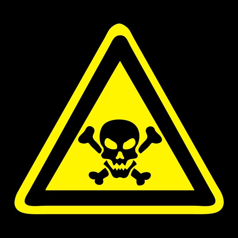panneau danger tete mort dead skull 2210