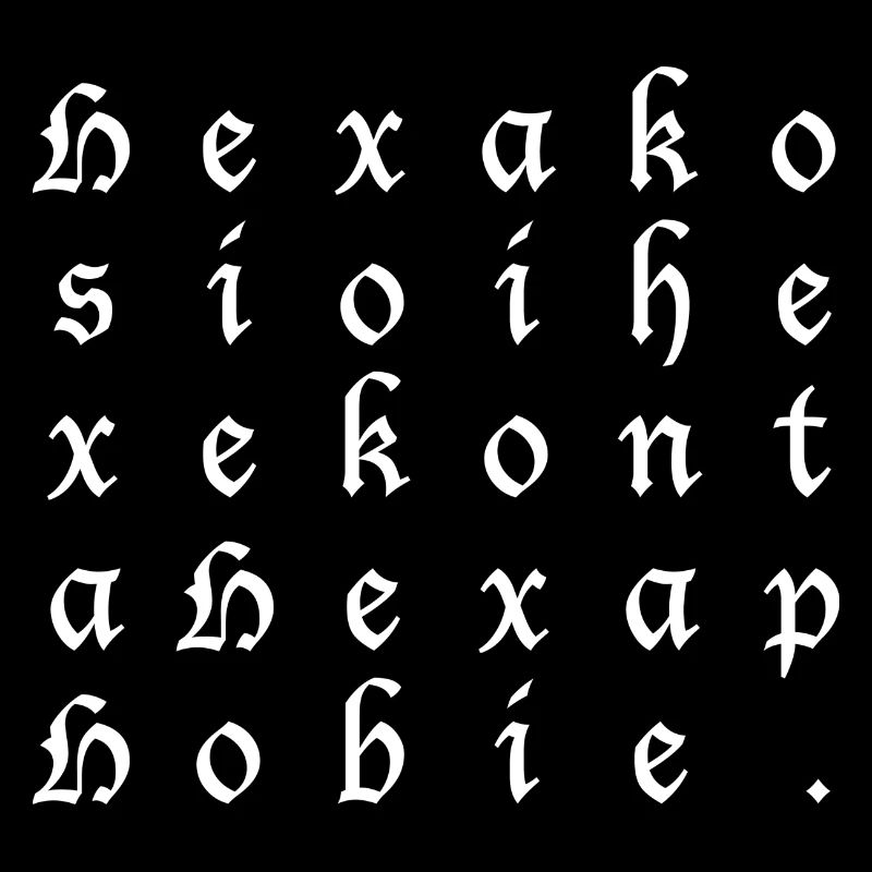 666 - Hexacosihexekontahexaphobie