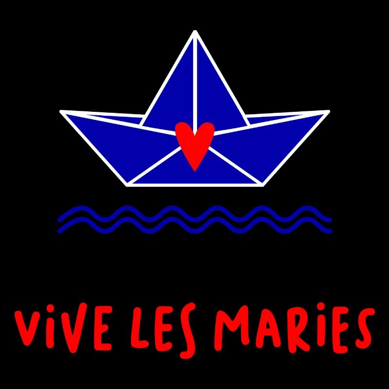 VIVE LES MARIES. JUST MARRIED. SAINT VALENTIN