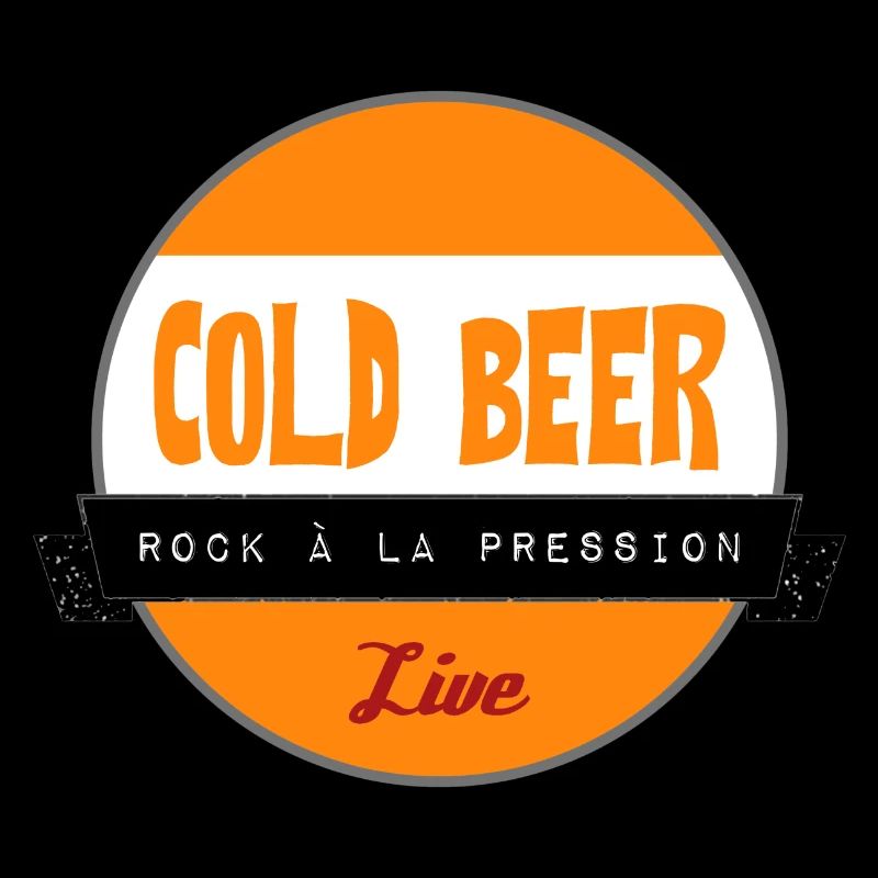 LOGO Cold Beer Rock à la pression