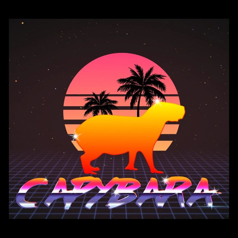 Capybara Retrowave