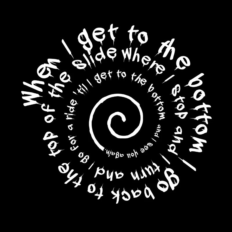 Helter Skelter - spiralling words.