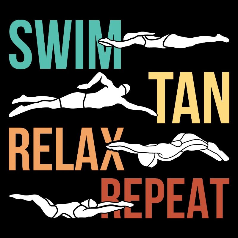 Nager bronzage relax répéter