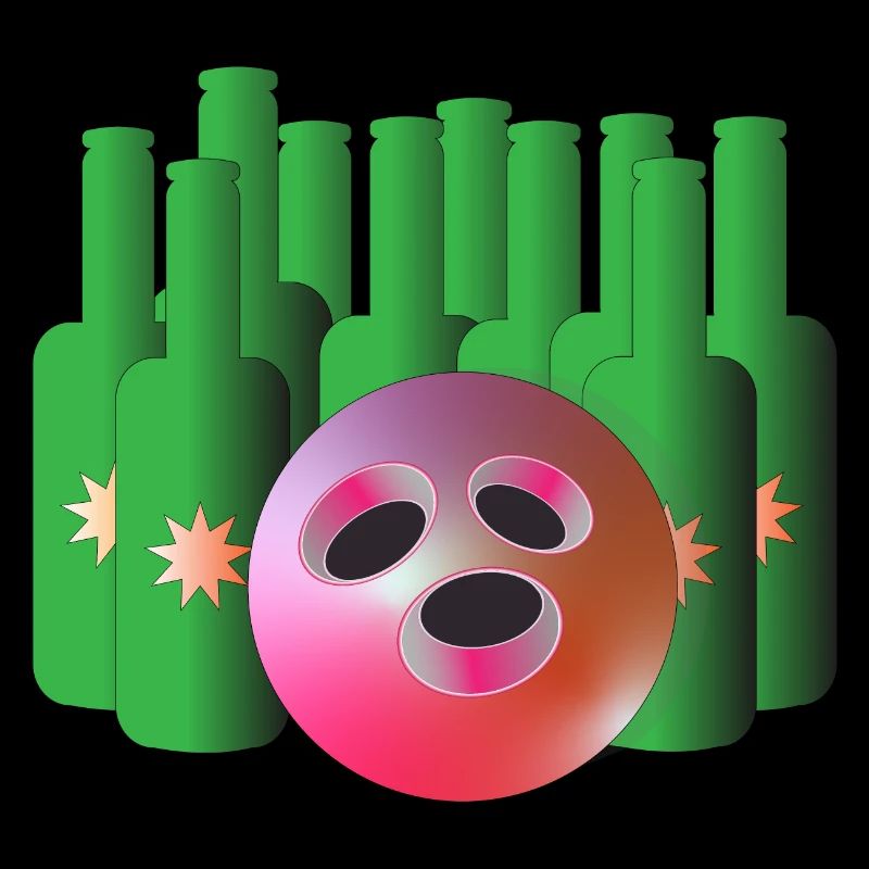 Bowling beer bottles