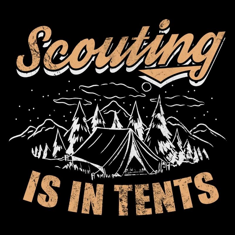 Le scoutisme est dans des tentes Conception pour un scout