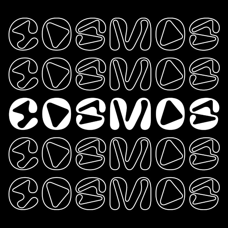 Conception de logo typographique cosmos