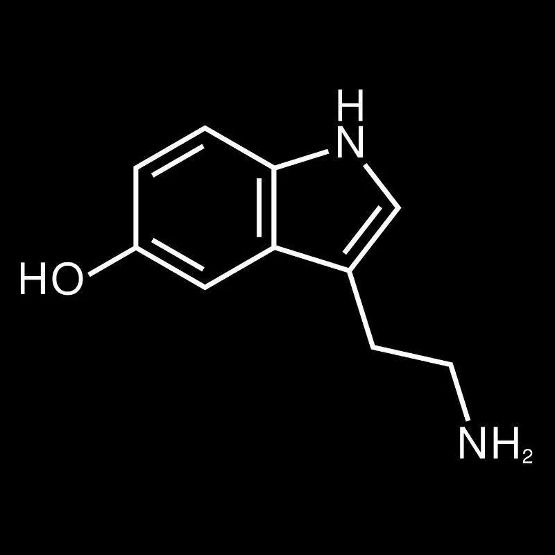 Sérotonine structure chimie bonheur