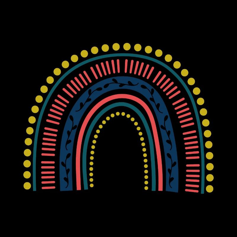 Boho Rainbow Colorful